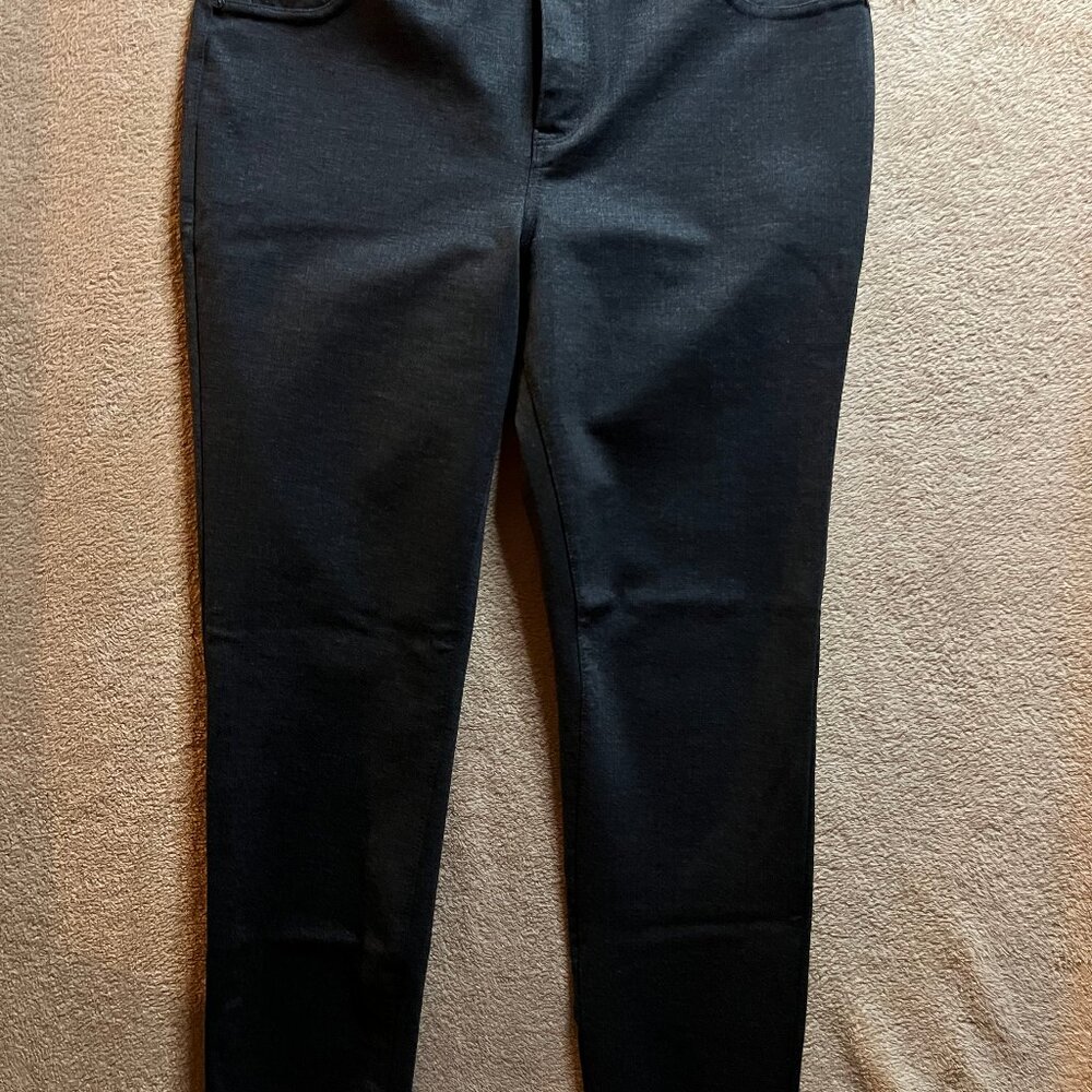 DKNY Chico Medium Slate Gray Skinny Ankle Lift Tuckβ Pocket Jeans Jegging